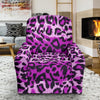 Purple Cheetah Leopard Pattern Print Recliner Cover-grizzshop