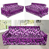 Purple Cheetah Leopard Pattern Print Sofa Covers-grizzshop