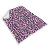 Purple Cheetah Leopard Pattern Print Throw Blanket-grizzshop