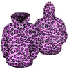 Purple Cheetah Leopard Pattern Print Women Men Pullover Hoodie-grizzshop