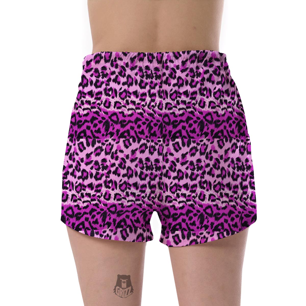 Purple Cheetah Leopard Pattern Print Women's Shorts-grizzshop