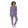 Purple Cow Print Pattern Women's Pajamas-grizzshop