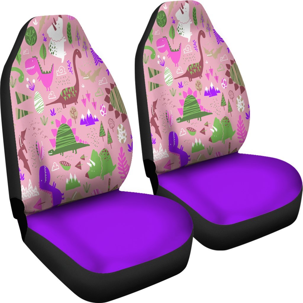 Purple Dinosaur Car Seat Covers-grizzshop