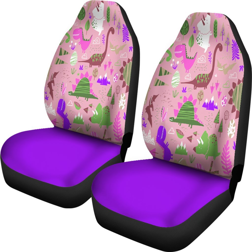 Purple Dinosaur Car Seat Covers-grizzshop