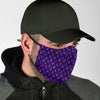 Purple Egg Skin Dragon Pattern Print Face Mask-grizzshop