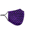 Purple Egg Skin Dragon Pattern Print Face Mask-grizzshop