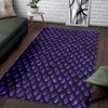 Purple Egg Skin Dragon Pattern Print Floor Mat-grizzshop