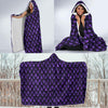 Purple Egg Skin Dragon Pattern Print Hooded Blanket-grizzshop