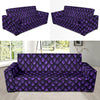 Purple Egg Skin Dragon Pattern Print Sofa Covers-grizzshop