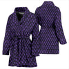 Purple Egg Skin Dragon Pattern Print Women Long Robe-grizzshop