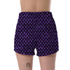 Purple Egg Skin Dragon Pattern Print Women's Shorts-grizzshop