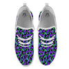 Purple Eggplant Print Pattern White Athletic Shoes-grizzshop