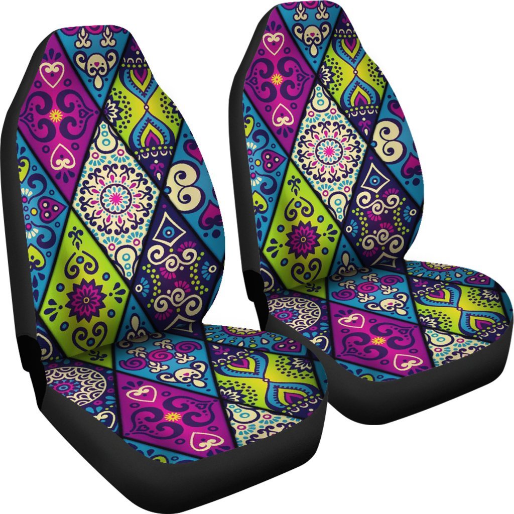 Purple Ethnic Pattern Car Seat Cover-grizzshop