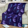 Purple Fairy Pattern Print Blanket-grizzshop