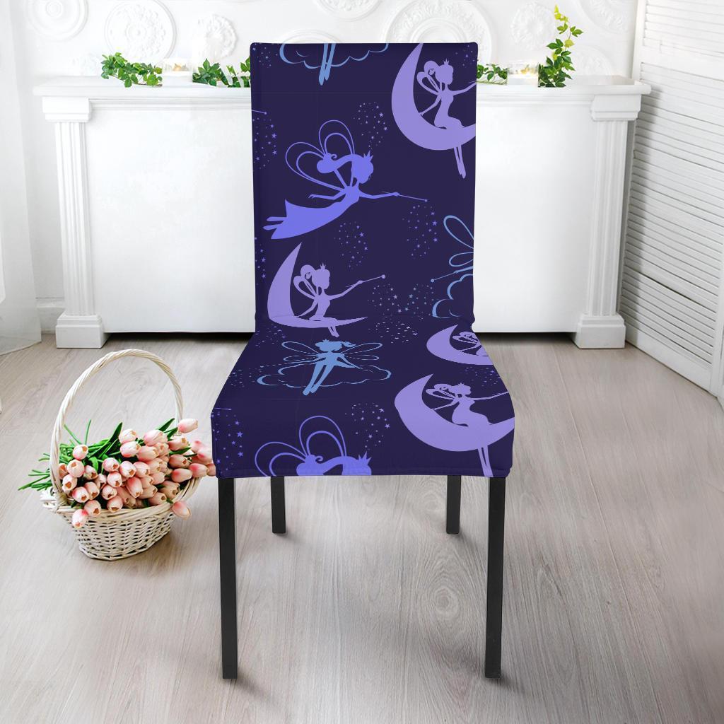 Purple Fairy Pattern Print Chair Cover-grizzshop