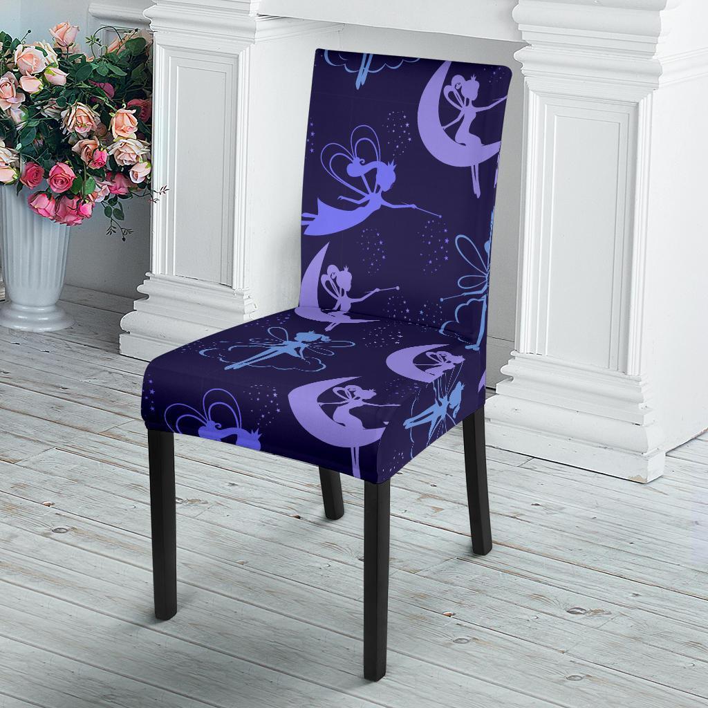 Purple Fairy Pattern Print Chair Cover-grizzshop