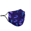 Purple Fairy Pattern Print Face Mask-grizzshop