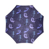 Purple Fairy Pattern Print Foldable Umbrella-grizzshop