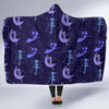 Purple Fairy Pattern Print Hooded Blanket-grizzshop