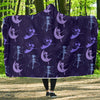 Purple Fairy Pattern Print Hooded Blanket-grizzshop