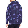 Purple Fairy Pattern Print Men Pullover Hoodie-grizzshop