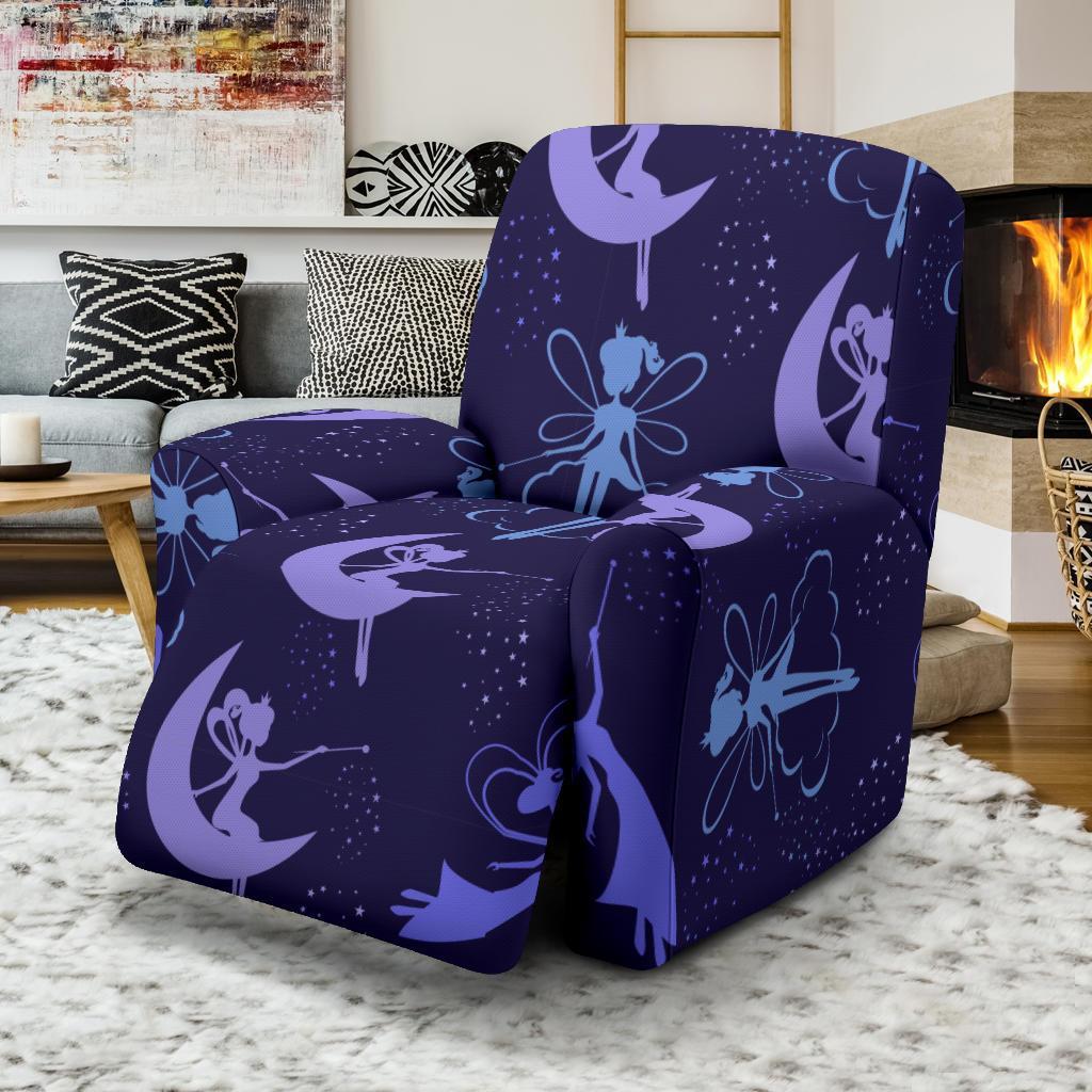 Purple Fairy Pattern Print Recliner Cover-grizzshop