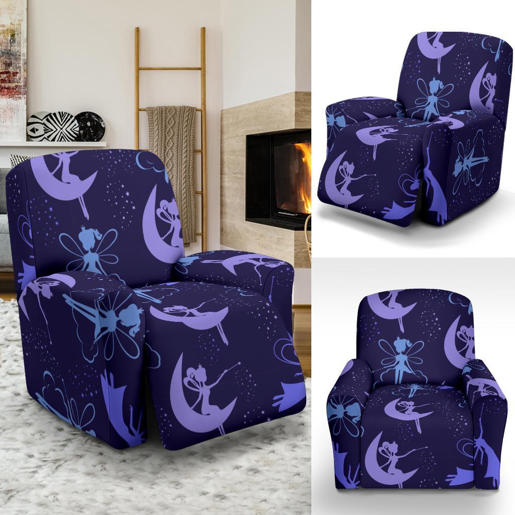 Purple Fairy Pattern Print Recliner Cover-grizzshop