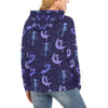 Purple Fairy Pattern Print Women Pullover Hoodie-grizzshop