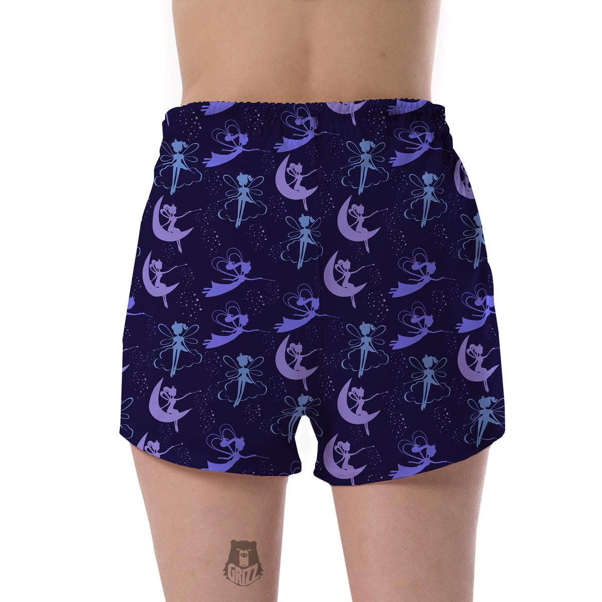 Purple Fairy Pattern Print Women's Shorts-grizzshop