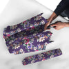 Purple Floral Print Umbrella-grizzshop