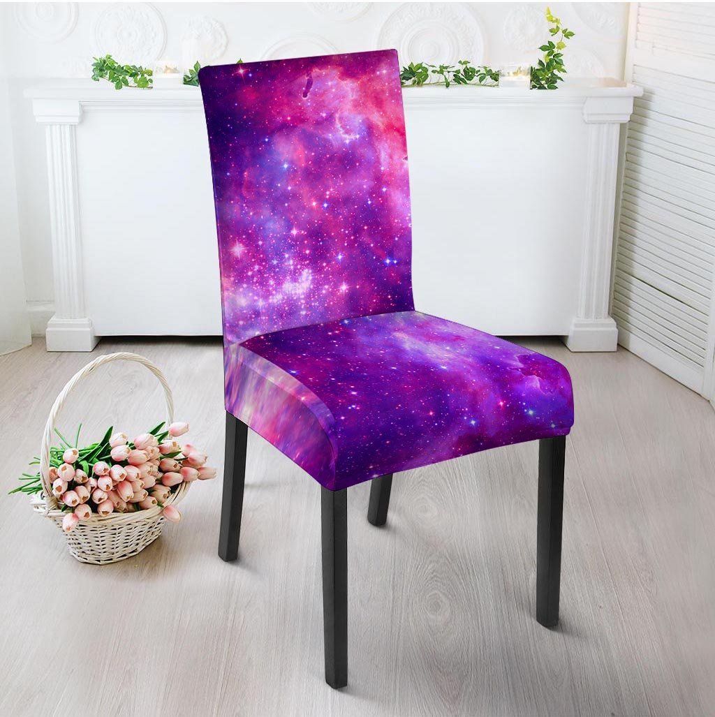 Purple Galaxy Space Chair Cover-grizzshop