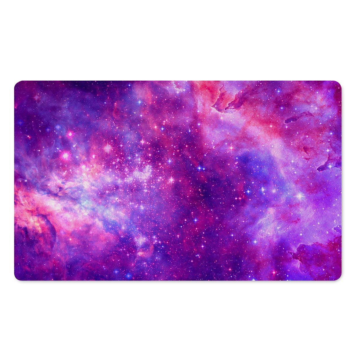 Purple Galaxy Space Door Mat-grizzshop