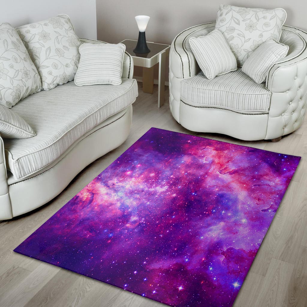 Purple Galaxy Space Floor Mat-grizzshop