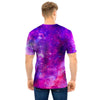 Purple Galaxy Space Men T Shirt-grizzshop