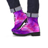 Purple Galaxy Space Men's Boots-grizzshop