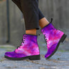 Purple Galaxy Space Men's Boots-grizzshop