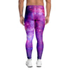 Purple Galaxy Space Men's Leggings-grizzshop