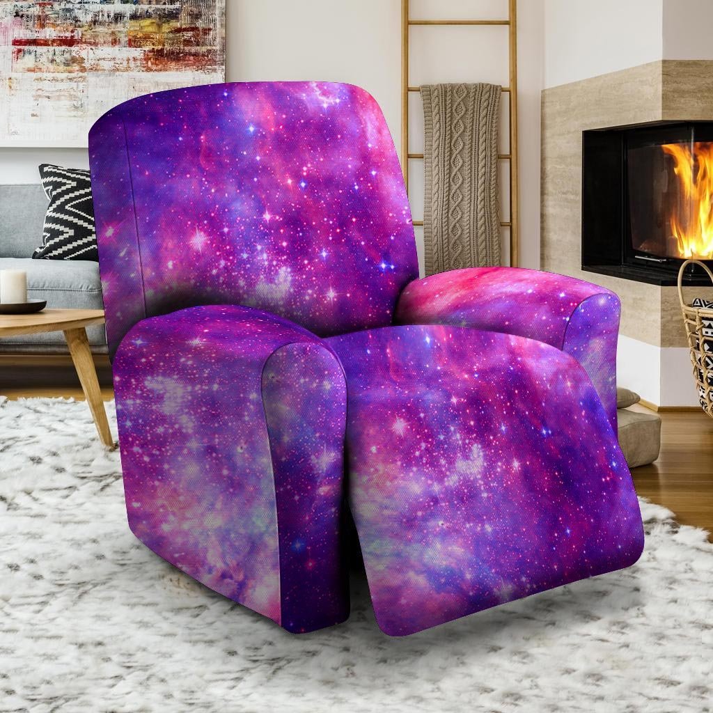 Purple Galaxy Space Recliner Cover-grizzshop