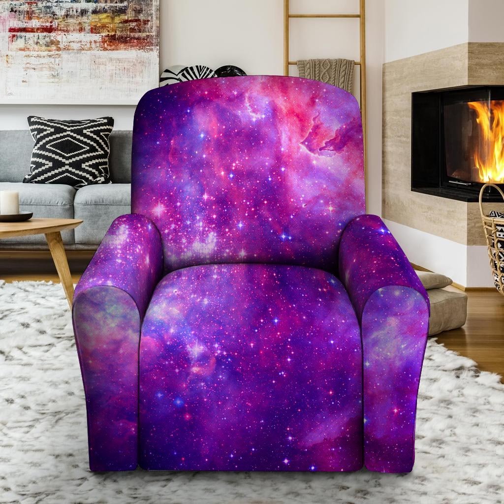 Purple Galaxy Space Recliner Cover-grizzshop