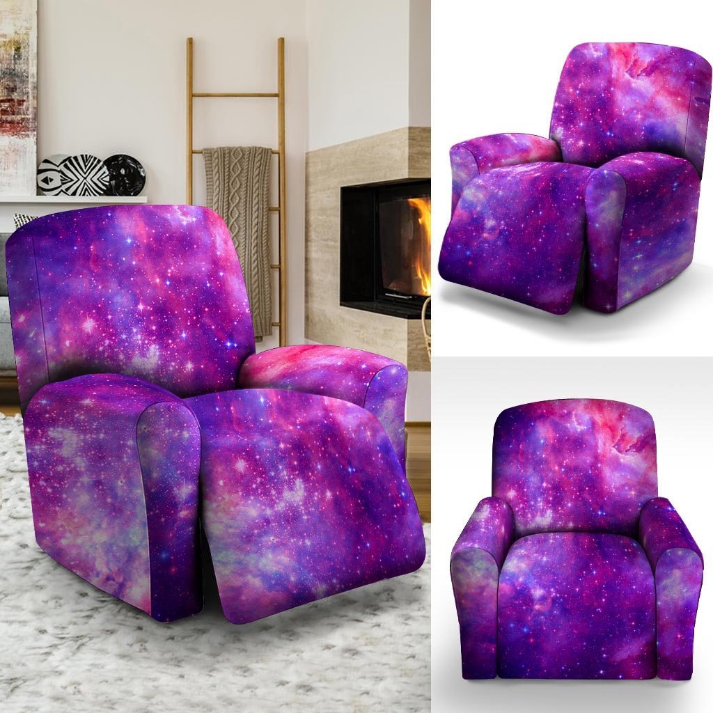 Purple Galaxy Space Recliner Cover-grizzshop