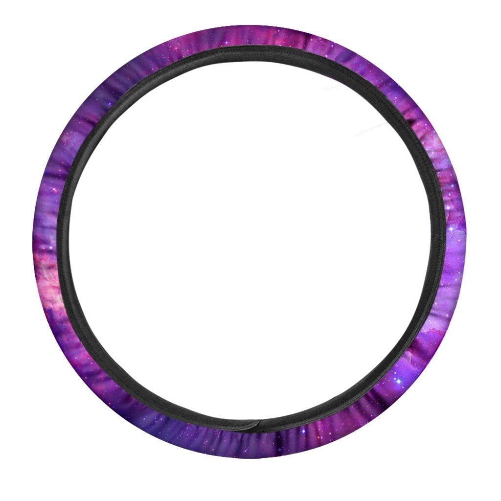 Purple Galaxy Space Steering Wheel Cover-grizzshop