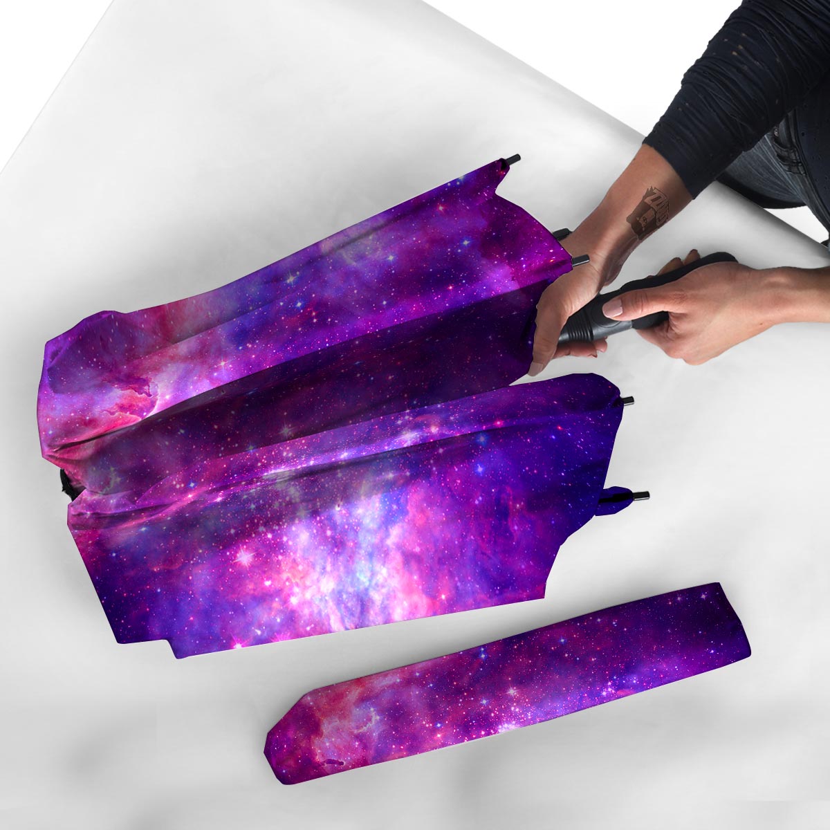 Purple Galaxy Space Umbrella-grizzshop