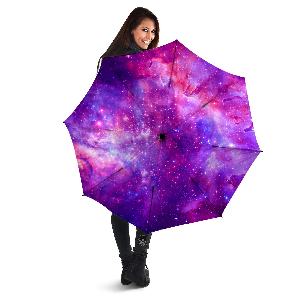 Purple Galaxy Space Umbrella-grizzshop