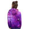 Purple Galaxy Space Women's Hoodie-grizzshop