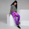 Purple Galaxy Space Women's Joggers-grizzshop