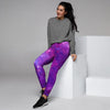 Purple Galaxy Space Women's Joggers-grizzshop