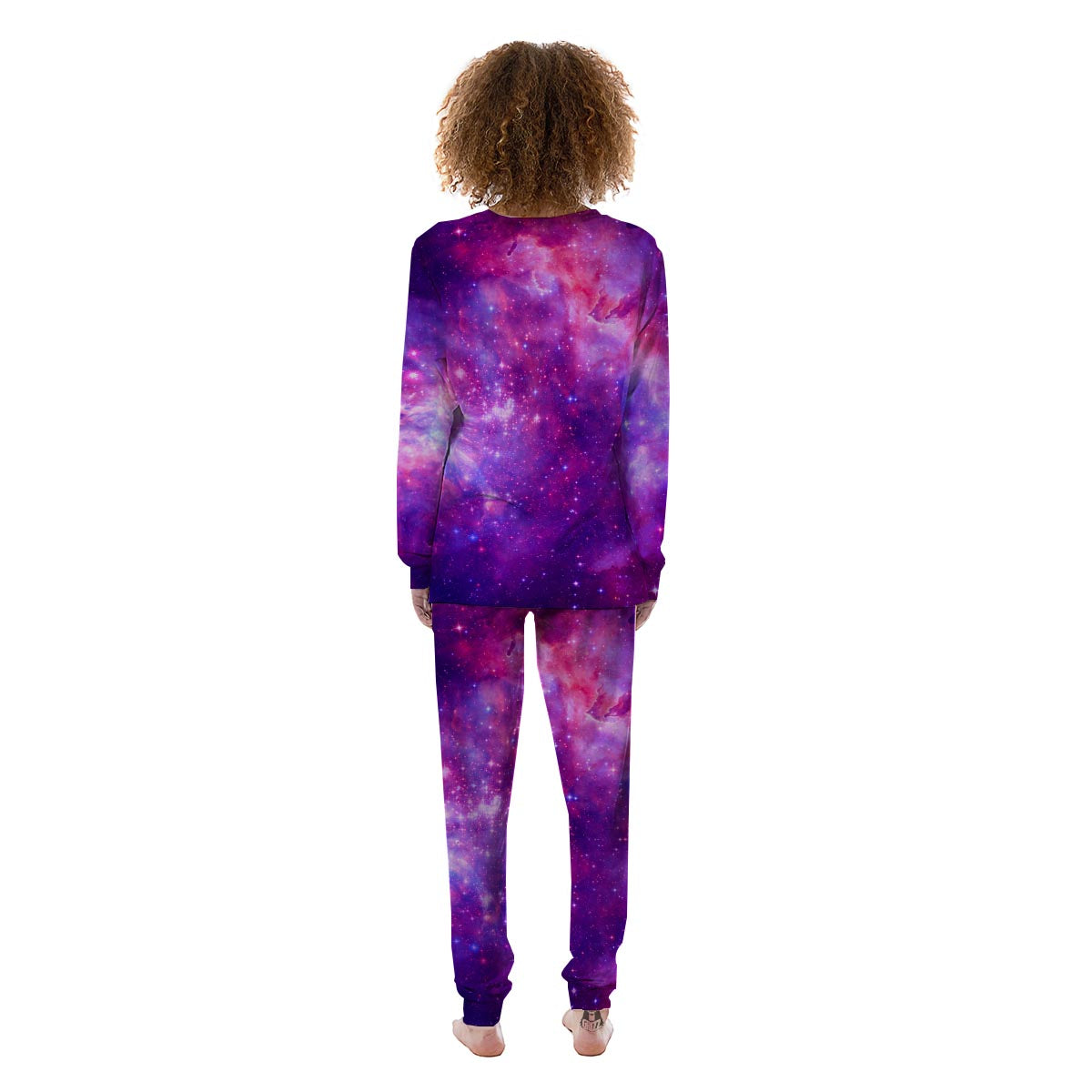 Purple Galaxy Space Women's Pajamas-grizzshop