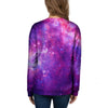 Purple Galaxy Space Women's Sweatshirt-grizzshop