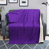 Purple Glitter Texture Print Blanket-grizzshop