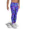 Purple Headphones Print Pattern Men's Leggings-grizzshop